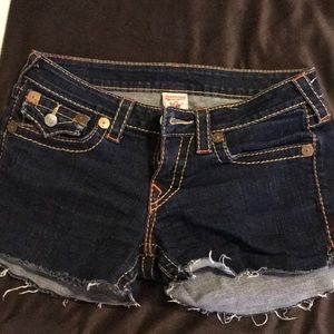 TR Rainbow Joey cut off shorts